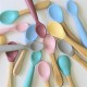 Набір дитячого посуду MinikOiOi Scooper - Bubble Beige ложка силіконова (101140008)