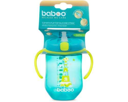 Поїльник-непроливайка Baboo Marine із гравітаційною кулькою, 300 мл, 9+ міс, зелена (8-133)