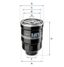 Фільтр паливний UFI 24.375.00