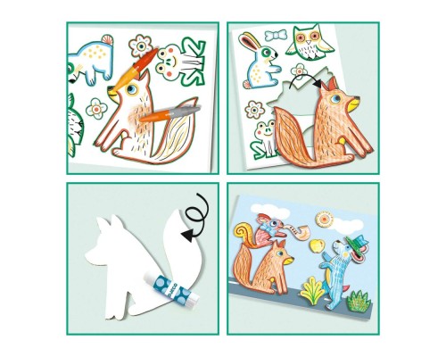 Набір для творчості Djeco Світ для створення тварин (DJ08997)