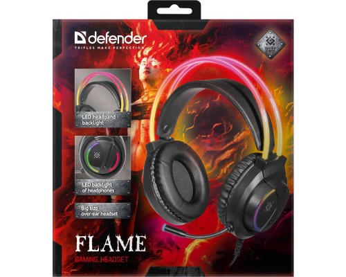 Навушники Defender Flame RGB Black (64555)