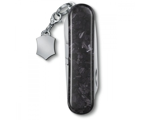 Ніж Victorinox Classic SD Brilliant Carbon + брелок-лого (0.6221.90)