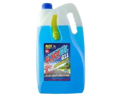 Антифриз BioLine Poland Glycogel G11 ready-mix -37°C син, 5л (176447)
