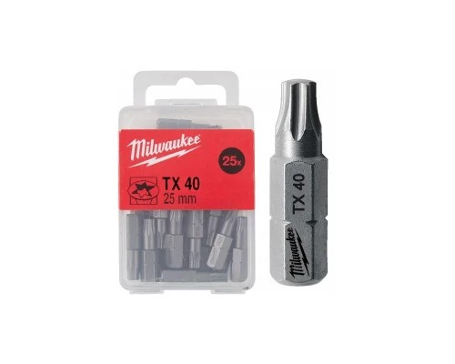 Набір біт Milwaukee TX40, 25мм, 25шт (4932399600)