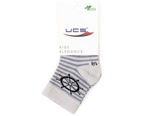 Шкарпетки дитячі UCS Socks зі штурвалом (M0C0101-0816-1B-gray)