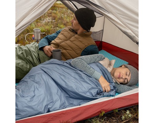 Спальний мішок Naturehike надлегкий Ultralight LW180 NH21MSD09 лівий (15°C) p-p XL сіро-синій (6927595777978-L)