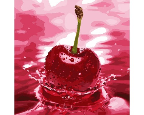 Картина по номерам Santi Черешня, 40*40 (954842)