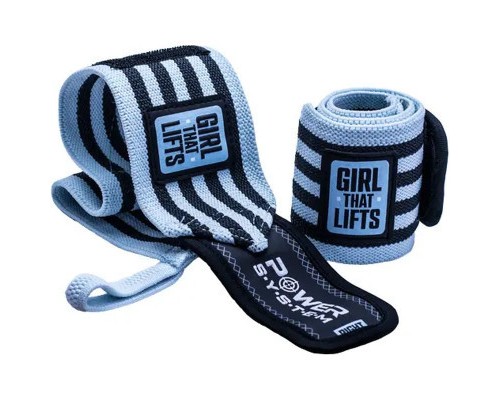 Бинт для спорту Power System PS-3510 Wrist Wraps GTL Blue (PS-3510BU-0)