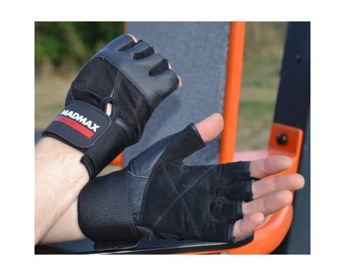 Рукавички для фітнесу MadMax MFG-269 Professional Exclusive Black L (MFG-269-Black_L)