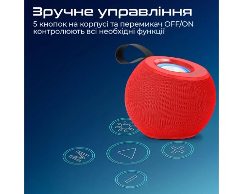 Акустична система Promate Juggler Red (juggler.red) 