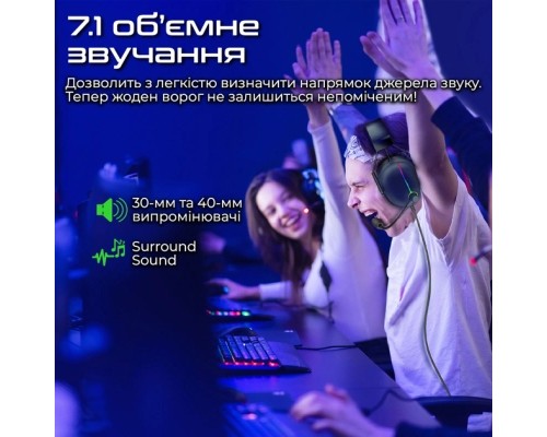 Навушники Vertux Warfare 7.1 USB Black (warfare.black)