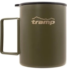 Чашка туристична Tramp зі складаними ручками та поїлкою 500 мл Olive (UTRC-142-olive)