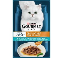 Вологий корм для кішок Purina Gourmet Perle з Тунцем міні філе 85 г (8445291188341)