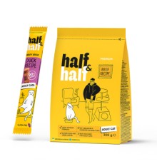 Сухий корм для кішок Half&Half для дорослих котів із яловичиною (2700000045343)