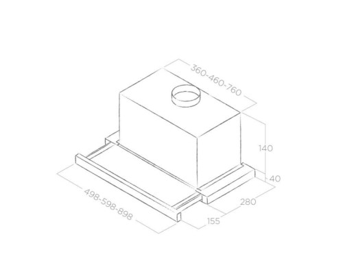 Витяжка кухонна Elica TT14 LUX WH/A/50