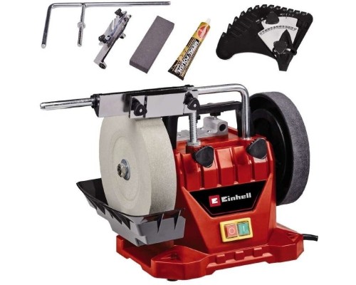 Точильний верстат Einhell TC-WG 200, вологого заточування, 125Вт диск 200х32мм, шкіряний диск 180х30мм (4418008)