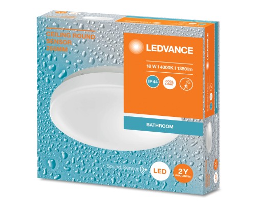 Світильник LEDVANCE CEILING ROUND 255 SEN 18W 840 IP44 (4099854106033)
