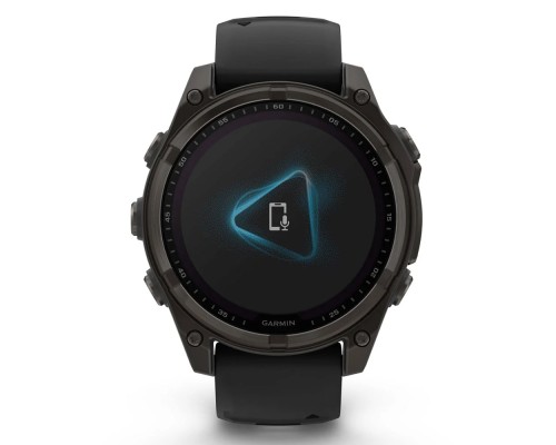 Смарт-годинник Garmin fenix 8 47mm,Saph Solar,CrbnGry Ti/Blk,Blk/PblGryBnd (010-02906-11)