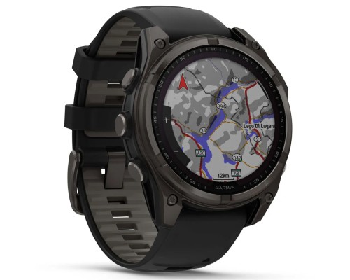 Смарт-годинник Garmin fenix 8 47mm,Saph Solar,CrbnGry Ti/Blk,Blk/PblGryBnd (010-02906-11)