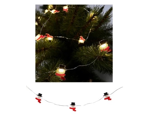 Гірлянда Chomik Струна Сніговик 2.2 м 20 LED Теплий білий (5900779880207)