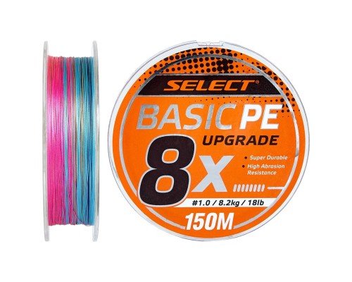 Шнур Select Basic PE 8x 150m Multi Color 1.5/0.18mm 22lb/10kg (1870.31.46)