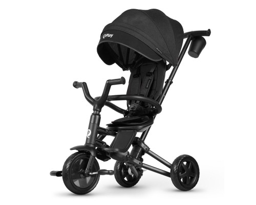 Дитячий велосипед QPlay Nova Niello складаний триколісний Black (S700-6NovaNielloBlack)