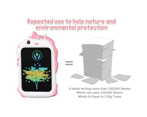 Планшет для малювання Children's LCD LCD pink unicor графічний рожевий (1111547) Планшет для малювання Children's LCD LCD pink unicor графічний рожевий (1111547)