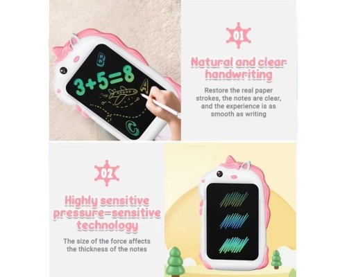Планшет для малювання Children's LCD LCD pink unicor графічний рожевий (1111547) Планшет для малювання Children's LCD LCD pink unicor графічний рожевий (1111547)