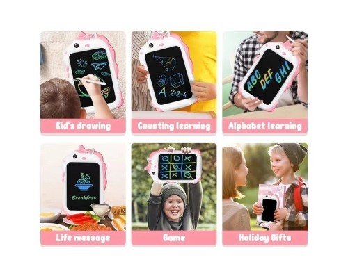 Планшет для малювання Children's LCD LCD pink unicor графічний рожевий (1111547) Планшет для малювання Children's LCD LCD pink unicor графічний рожевий (1111547)