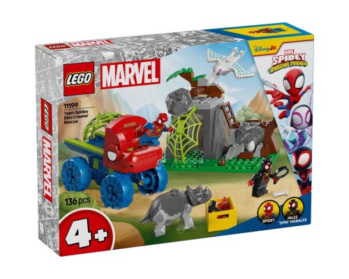 Конструктор LEGO Spidey Динозаврячий рятувальний транспорт команди Павука (11199)