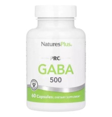 Амінокислота Natures Plus GABA (Гамма-аміномасляна кислота), 500 мг, PRO GABA, 60 капсул (NAP-05170)