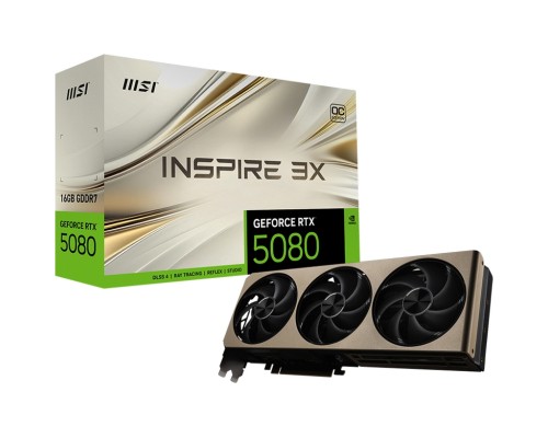 Відеокарта MSI GeForce RTX5080 16GB INSPIRE 3X OC (RTX 5080 16G INSPIRE 3X OC)