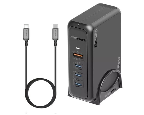 Зарядний пристрій Promate ganport-140w.black