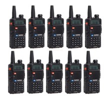 Портативна рація Baofeng UV-5R Black Ten Pack комплект 10 шт (2200000758972)