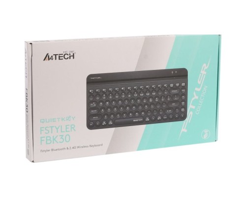 Клавіатура A4Tech FBK30 Wireless/Bluetooth Black (4711421972499)