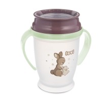 Поїльник-непроливайка Lovi 360 250 мл Night&Day Rabbit (1/610)