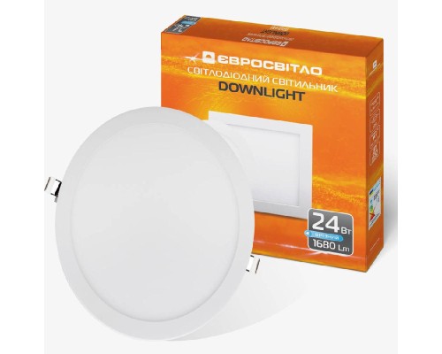 Світильник точковий Євросвітло LED-R-300-24 6400К