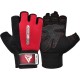 Рукавички для фітнесу RDX W1 Half Red XL (WGA-W1HR-XL)