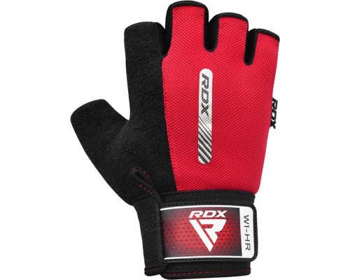Рукавички для фітнесу RDX W1 Half Red XL (WGA-W1HR-XL)