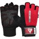 Рукавички для фітнесу RDX W1 Half Red XL (WGA-W1HR-XL)