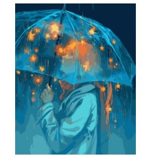 Картина по номерам Santi Зірки під дощем 40*50см LED (955429)