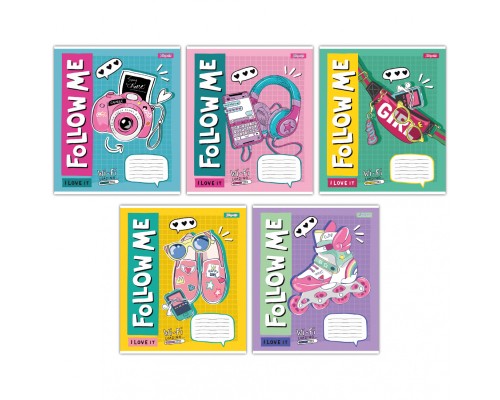 Зошит 1 вересня Follow me А5 12 аркушів лінія (767219)