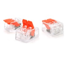 З'єднувач кабелю 2-pin аналог WAGO K221-412, 10штпак Voltronic (K221-412/10)