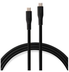 Дата кабель USB-C to USB-C 2.0m UBS3.2 Gen2 10G 240W Chip Silicon Black Vinga (VCPDCCC3242SB)