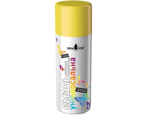 Аерозольна фарба для автомобіля New Ton універсальна 1016 лим.-жовта, аер. 400 мл (000000203)