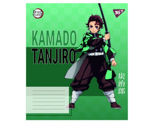 Зошит Yes Demon slayer Heroes А5 36 аркушів клітинка (767695)