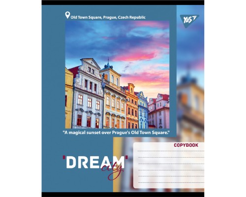 Зошит Yes Dream City А5 96 аркушів клітинка (767707)