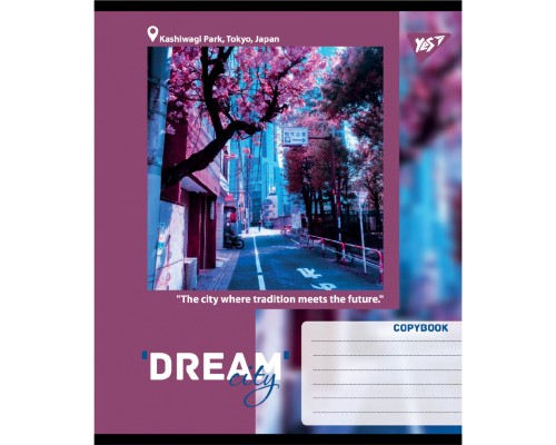 Зошит Yes Dream City А5 96 аркушів клітинка (767707)