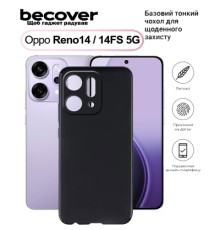Чохол до мобільного телефона BeCover Silicone Oppo Reno14 / 14FS 5G Black (713791)