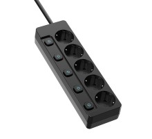 Мережевий фільтр живлення ColorWay CW-PSEA52SBK 5 розеток2м (CW-PSEA52SBK)